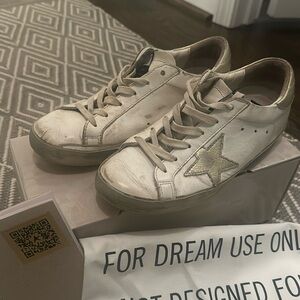 Golden Goose Super-Star Classic with List White and Gold size 37